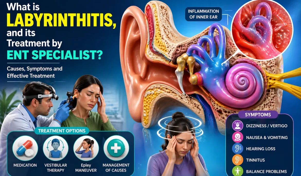 What is labyrinthitis, and its treatment options ENT Doctor in Dwarka explains